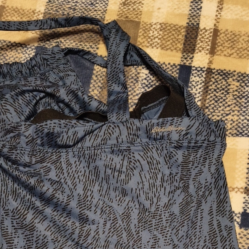 Eddie Bauer Blue Patterned Backless Dress - image 6